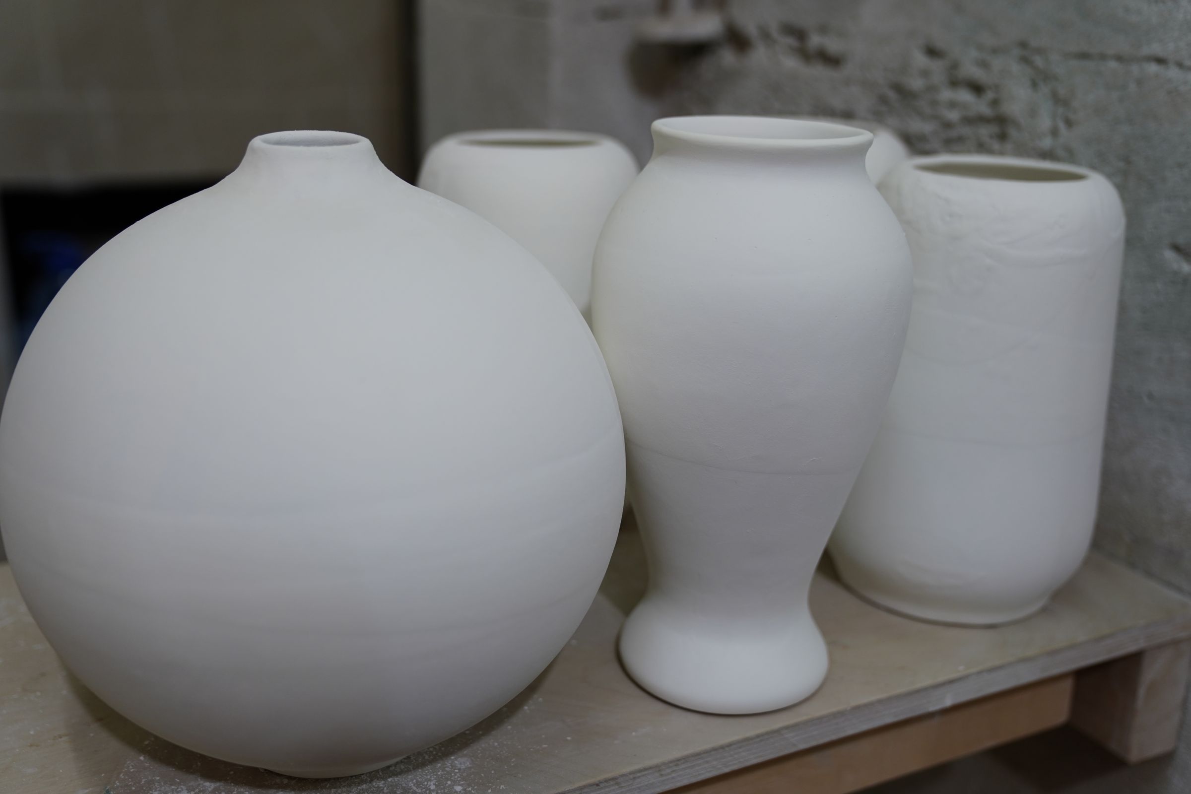 Minimal ceramics and home objects in soft light